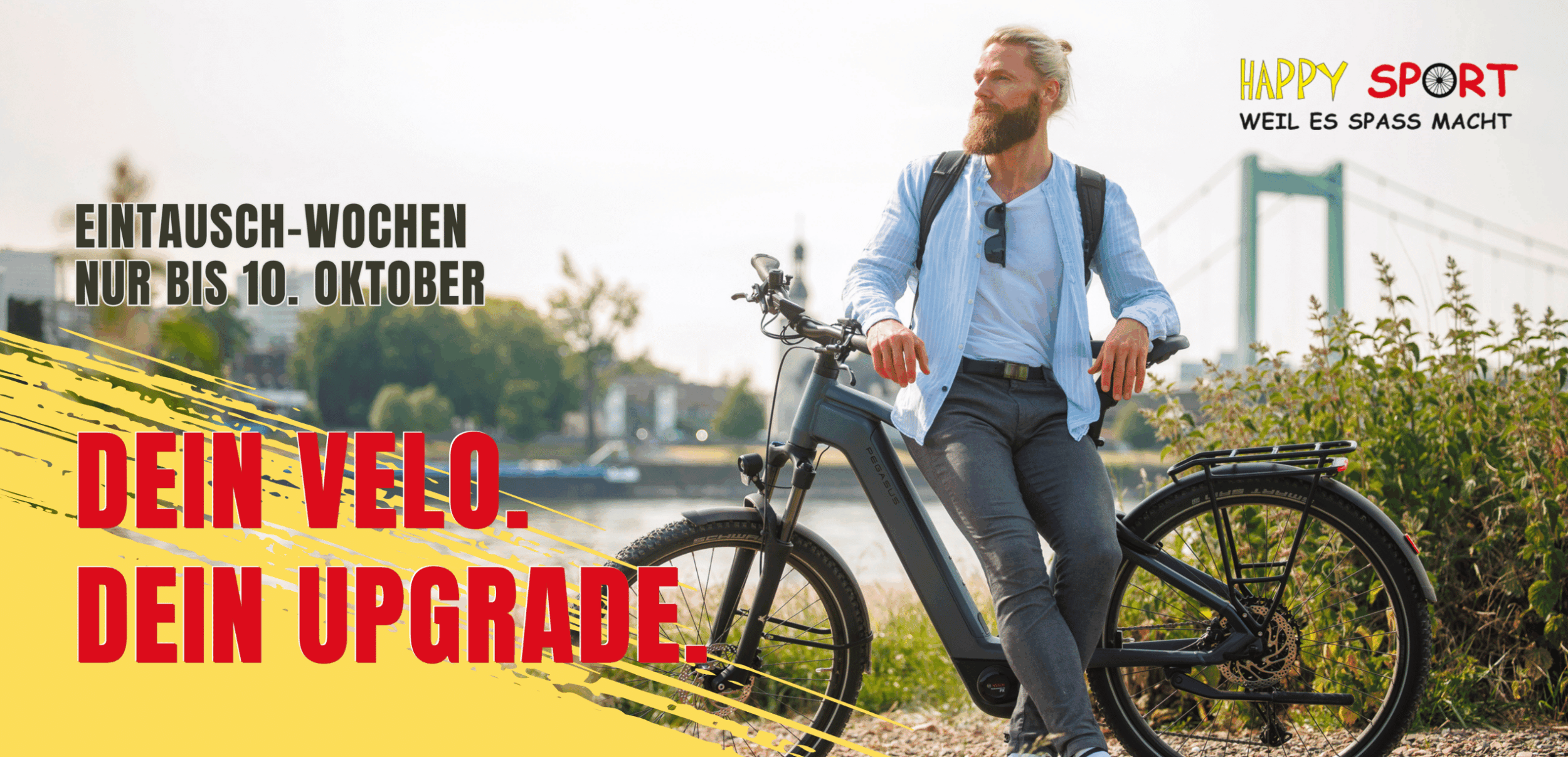 Eintausch-Wochen: Dein Velo. Dein Upgrade. Nur bis 10. Oktober 2026.