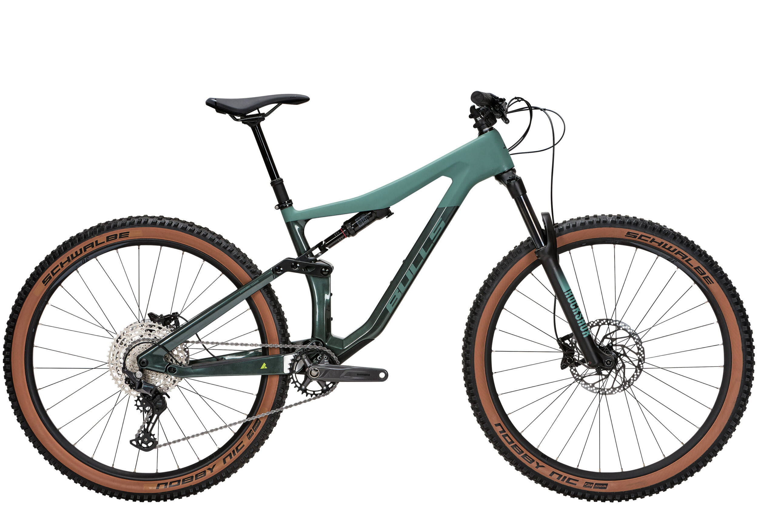 Bulls Wild Ronin in Light Emerald und Emerald Green – vollgefedertes Mountainbike