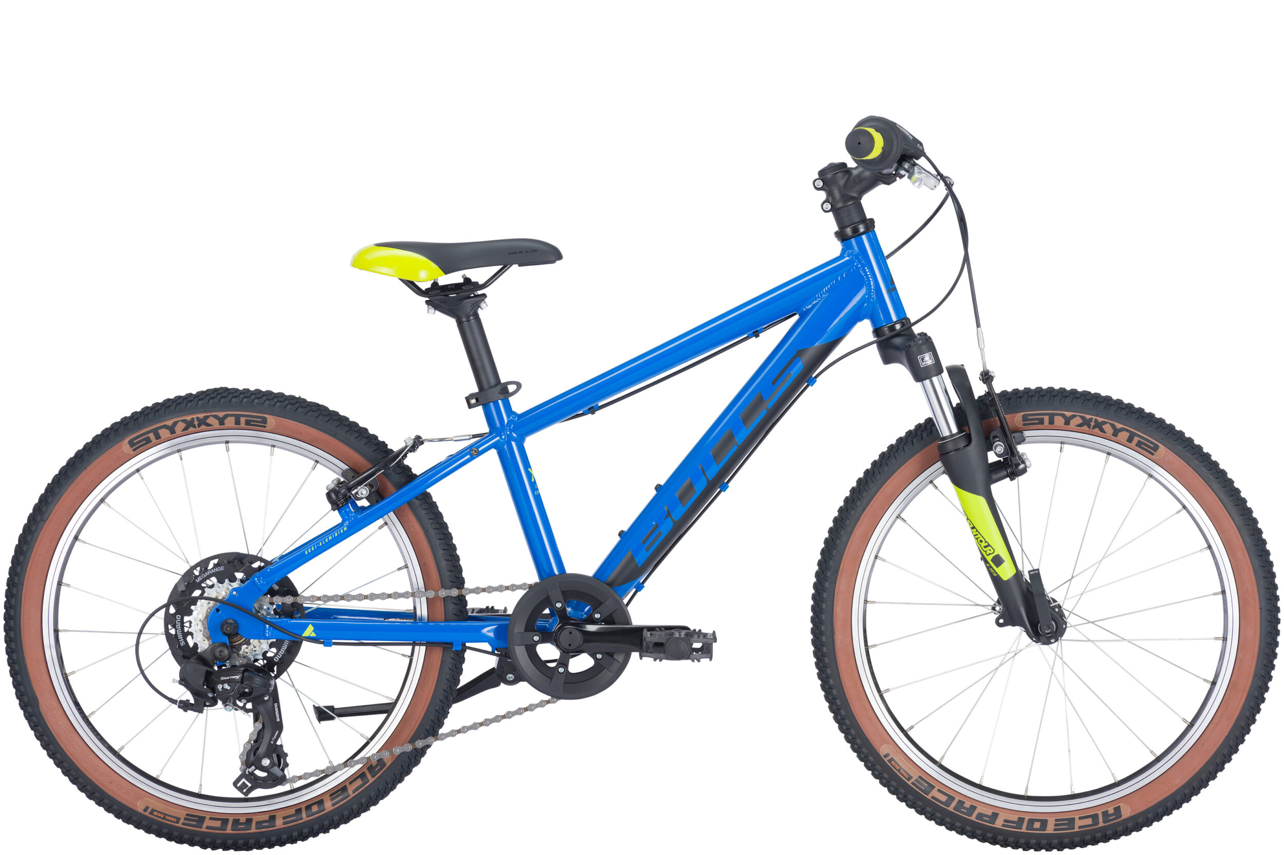 Bulls Tokee 20 in Blau und Gelb – Kinderbike mit Federgabel
