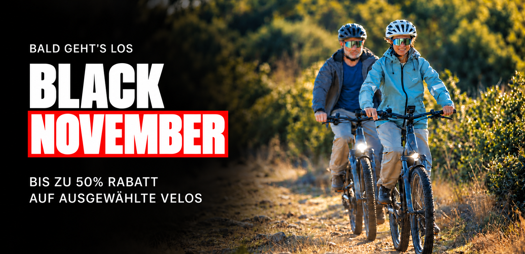 Bald geht’s los: Black November bei Happy Sport Zürich – bis zu 50 % Rabatt auf ausgewählte Velos ab 1. November 2026.